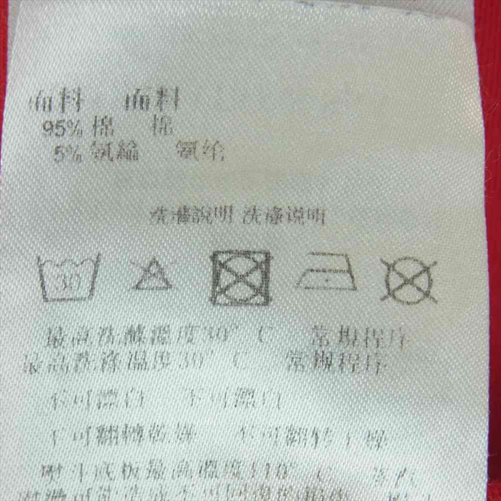 ARMANI EXCHANGE アルマーニエクスチェンジ ロゴ Vネック 半袖 Tシャツ カットソー カンボジア製 レッド系 XS【中古】