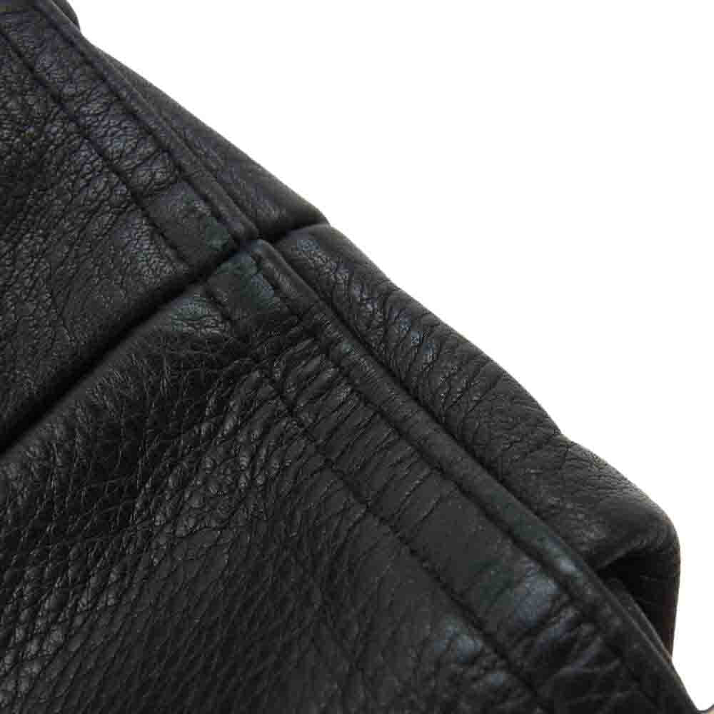 ニックアシュレイ PV6-12-730-09 牛革 レザー パンツ ブラック系 XL【中古】