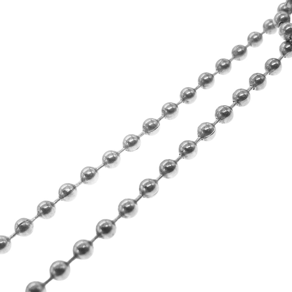 CHROME HEARTS クロムハーツ(原本無) RAISED STAR DOGTAG NYC限定 レイズドスター ドッグタグ ペンダントトップ ボールチェーン ネックレス シルバー系【中古】