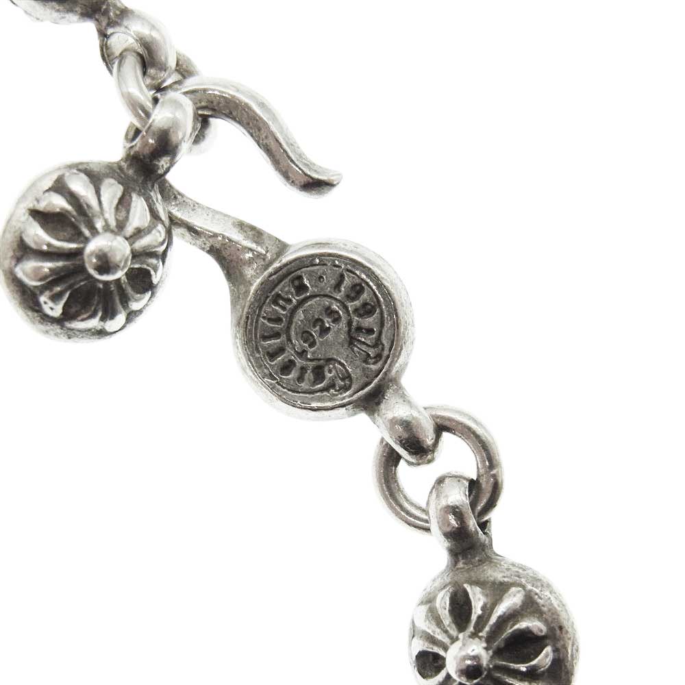 CHROME HEARTS クロムハーツ(原本無) NO1 BALL #1 クロスボール シルバー ブレスレット【中古】