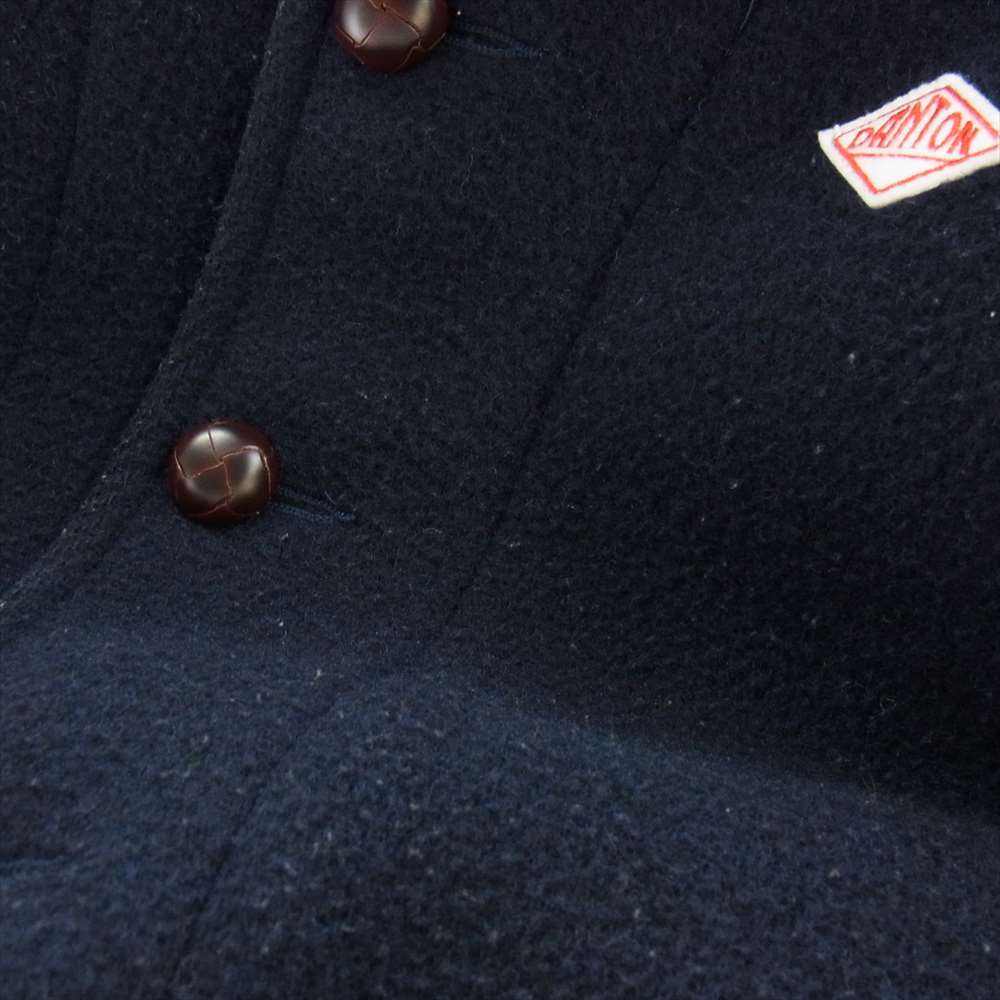 Danton ダントン 16A-SL-001 WOOL MOSSER CORT ウール モッサ コート ネイビー系 38【中古】