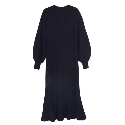 フレイアイディー FWNO224034 22年モデル スリット ショルダー マーメイド ニット ワンピース ブラック系 ONE SIZE【中古】