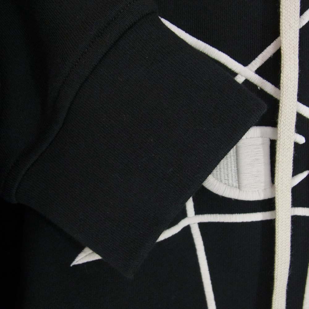 Rick Owens リックオウエンス CW01B5372-CHFE Champion Logo Popover Hoody チャンピオン ロゴ刺繍 プルオーバー フーディー ドローコード パーカー ブラック系 M【新古品】【未使用】【中古】