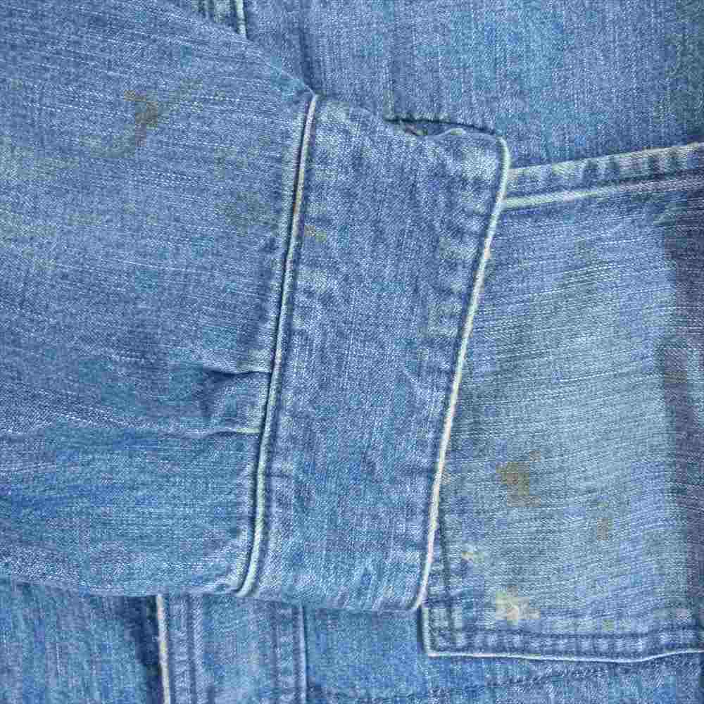 OLD JOE & CO 222OJ-JK22 CAMP COLLAR MOULDER JACKET vintage ヴィンテージ ダメージ加工 デニム ワークジャケット カバーオール インディゴブルー系 サイズ表記無【中古】