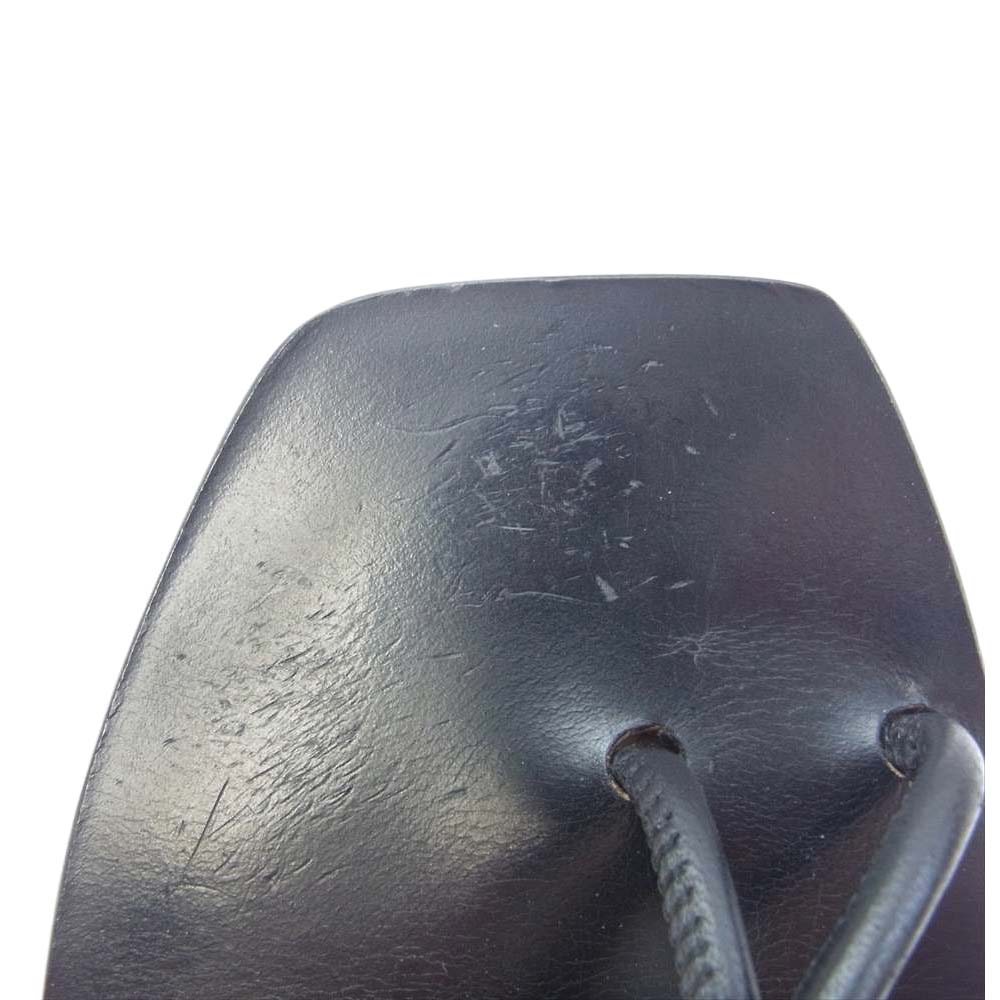 エーティーピー ALEZIO 編み上げ サンダル ブラック ブラック系 37【中古】