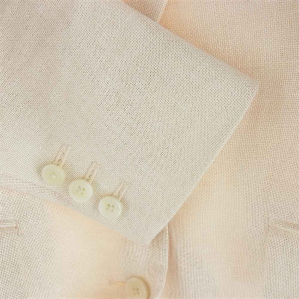 バッカ 37-01-71-07051 リネン テーラード ジャケット オフホワイト系 34【中古】