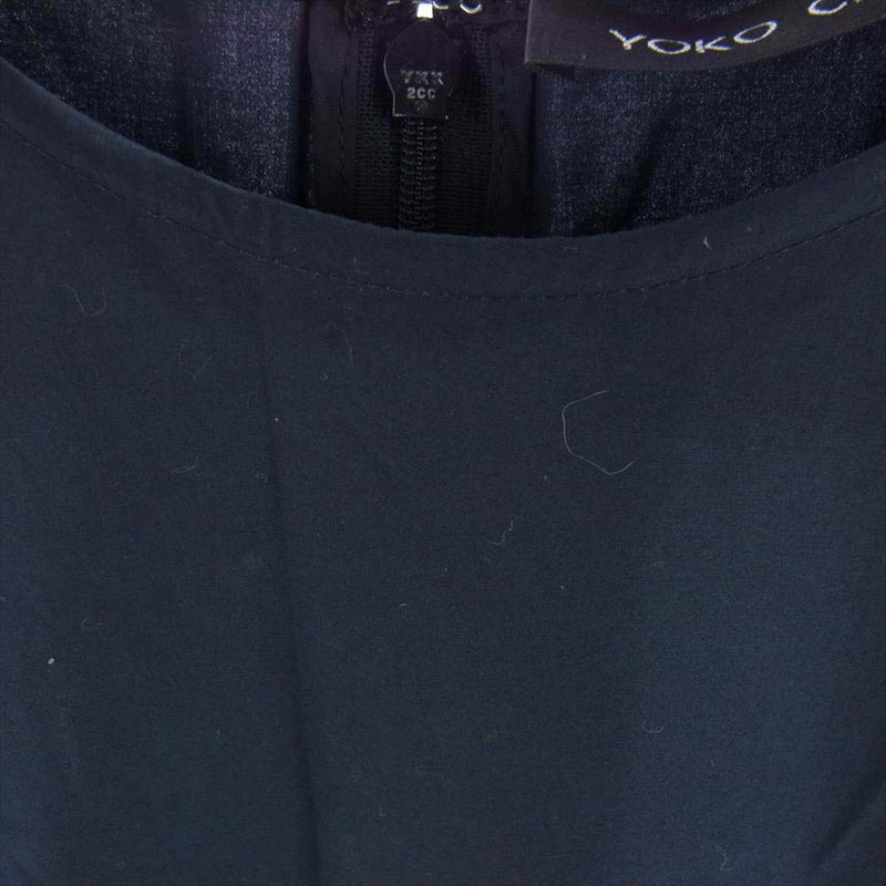 YOKO CHAN ヨーコチャン YCD-220-586 Back Gathered Cotton Dress 