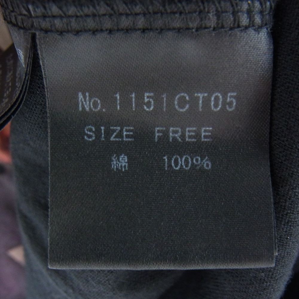 HYSTERIC GLAMOUR ヒステリックグラマー 1151CT05 × PLAY BOY プレイボーイ プリント Vネック Tシャツ ブラック ブラック系 FREE【中古】