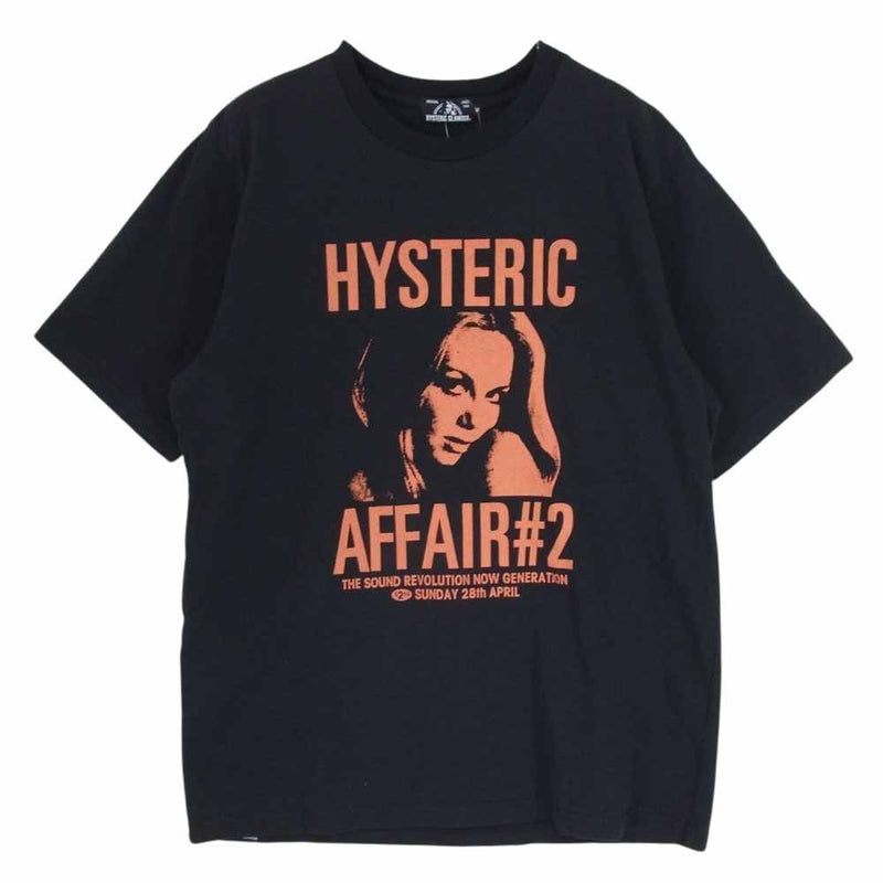 HYSTERIC GLAMOUR ヒステリックグラマー 02201CT21 ガールプリント 半袖 ショートスリーブ Tシャツ AFFAIR ブラック系  M【中古】