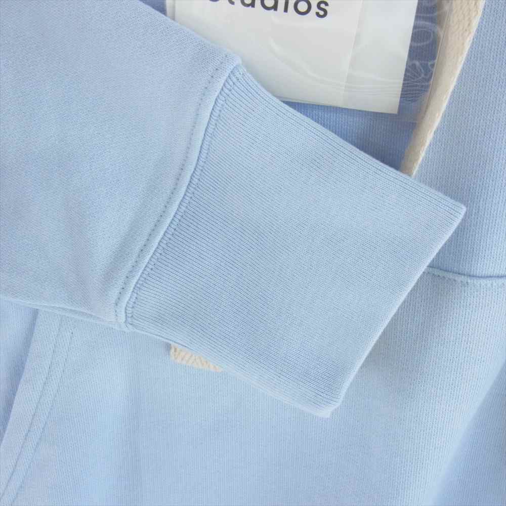 ACNE STUDIOS アクネストゥディオズ FERRIS LOGO BI0020 ロゴ プリント プルオーバー パーカー ライトブルー系 S【美品】【中古】