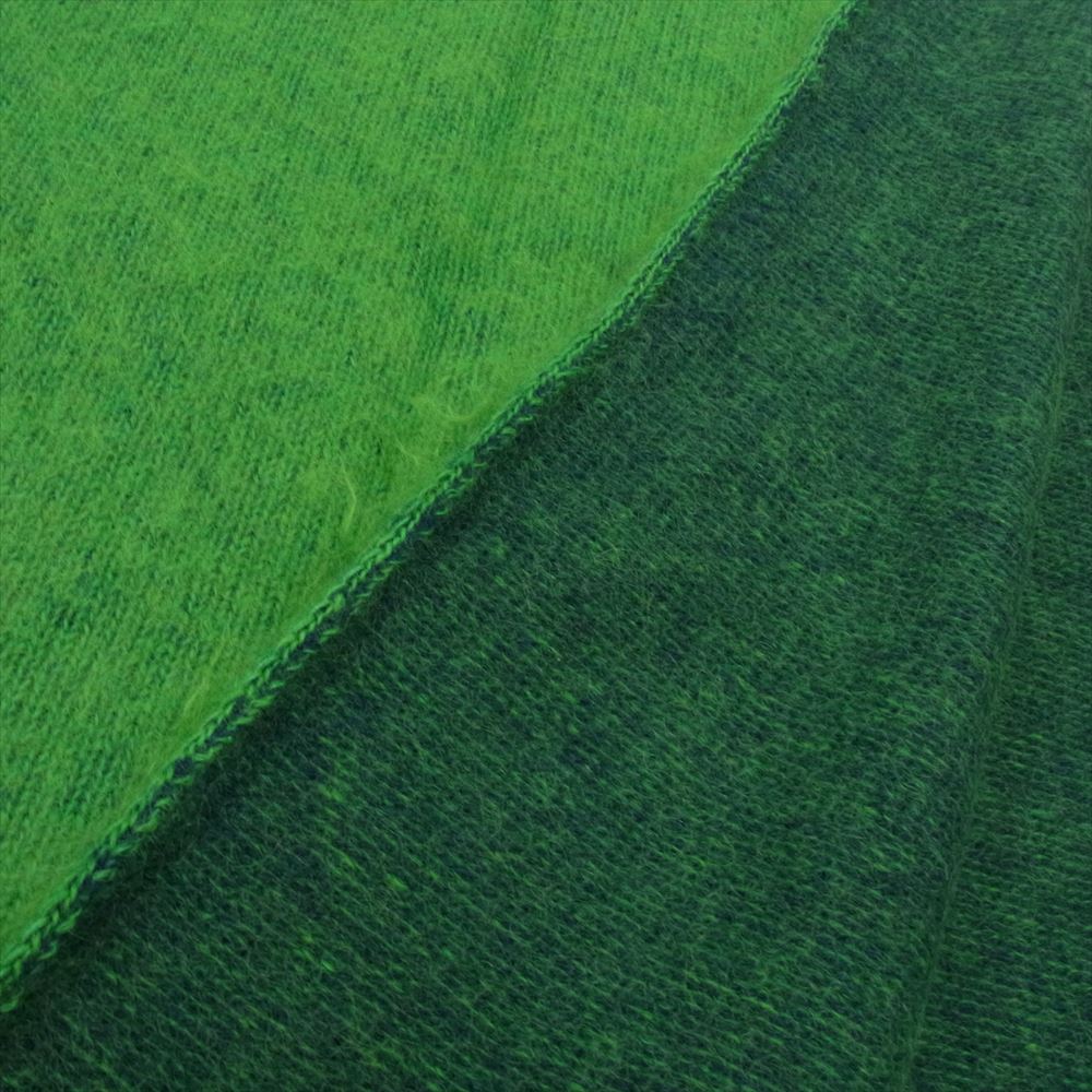 コーン BAA13403WA MOHAIR WOOL STOLE モヘヤ モヘア ウール ストール マフラー グリーン系 F【新古品】【未使用】【中古】