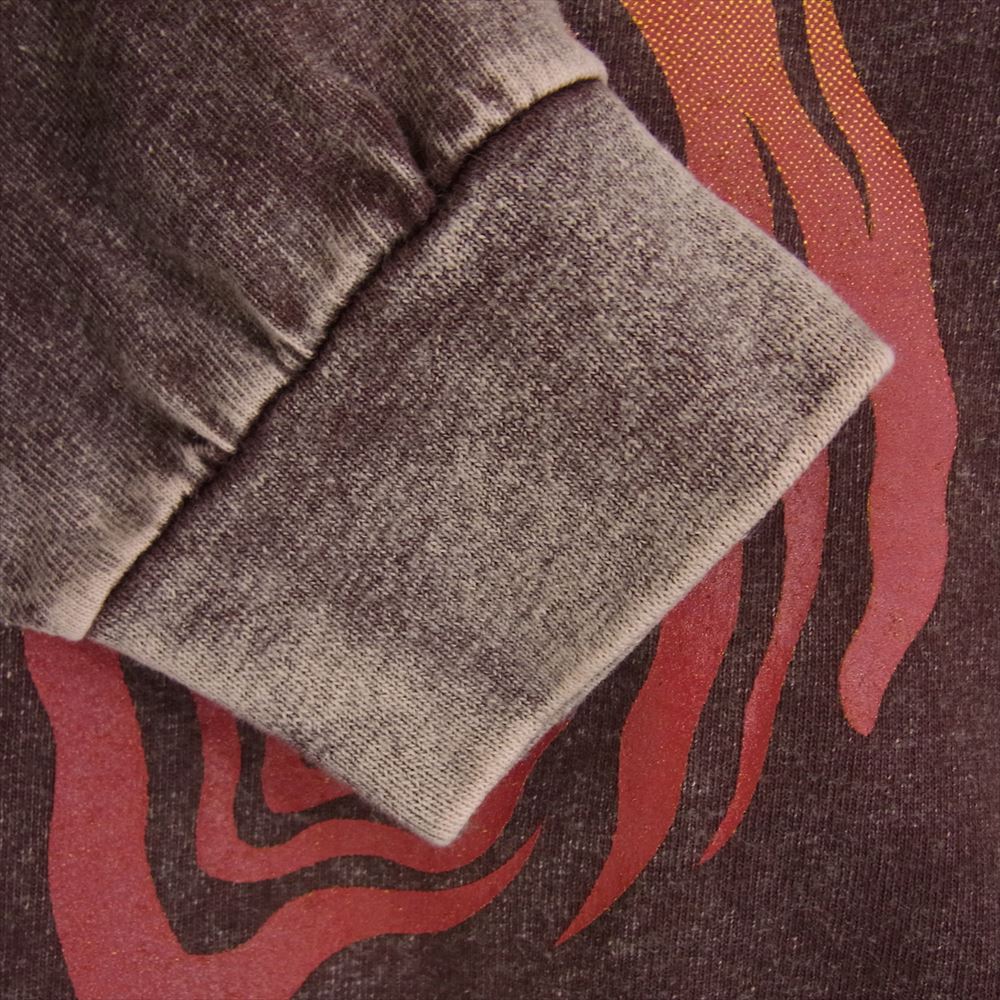 TENDERLOIN テンダーロイン T-TEE L/S ACID WASH G アシッド ウォッシュ加工 Tシャツ 長袖 カットソー ブラウン系 L【中古】