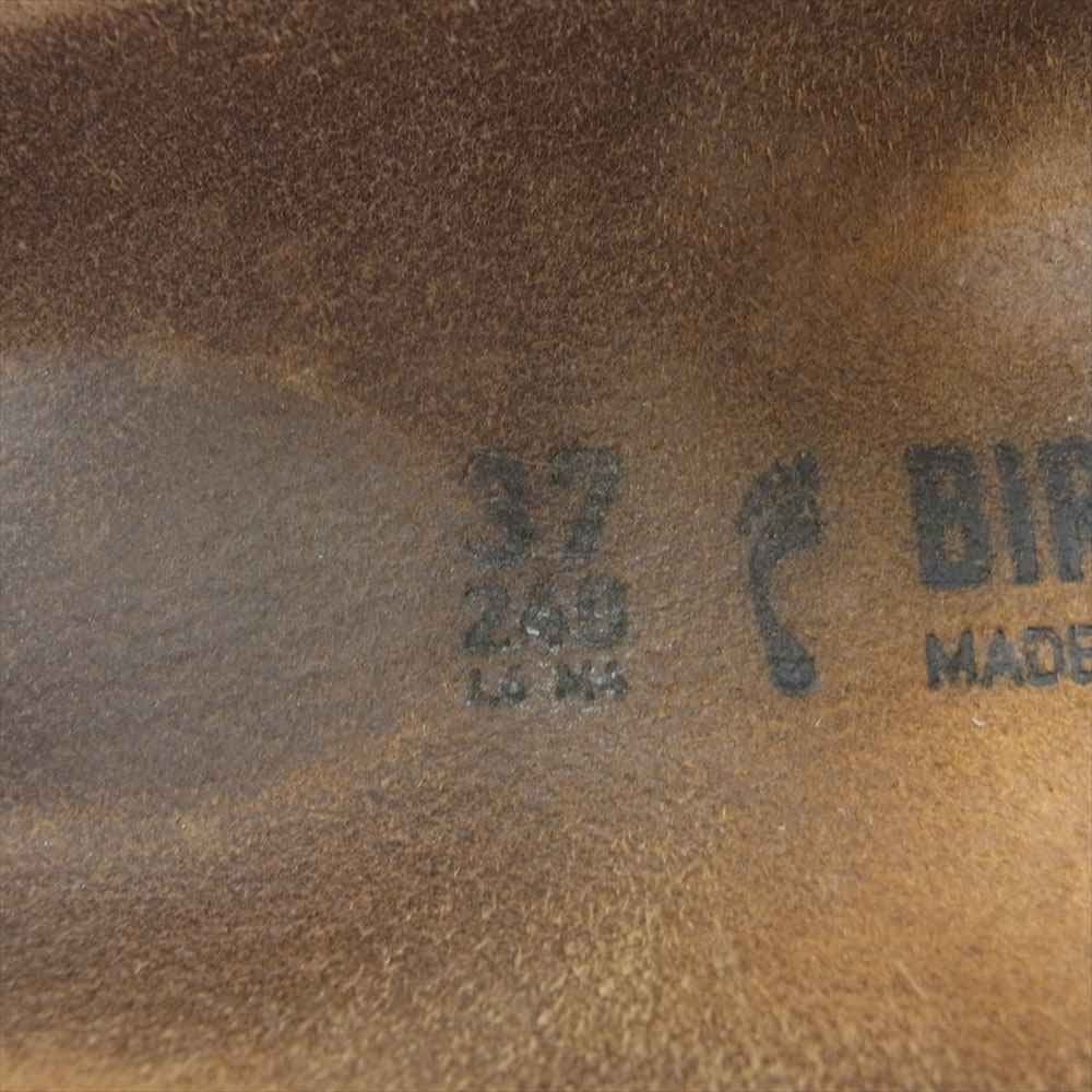 BIRKENSTOCK ビルケンシュトック ナチュラルレザー アリゾナ サンダル ネイビー系 37【中古】