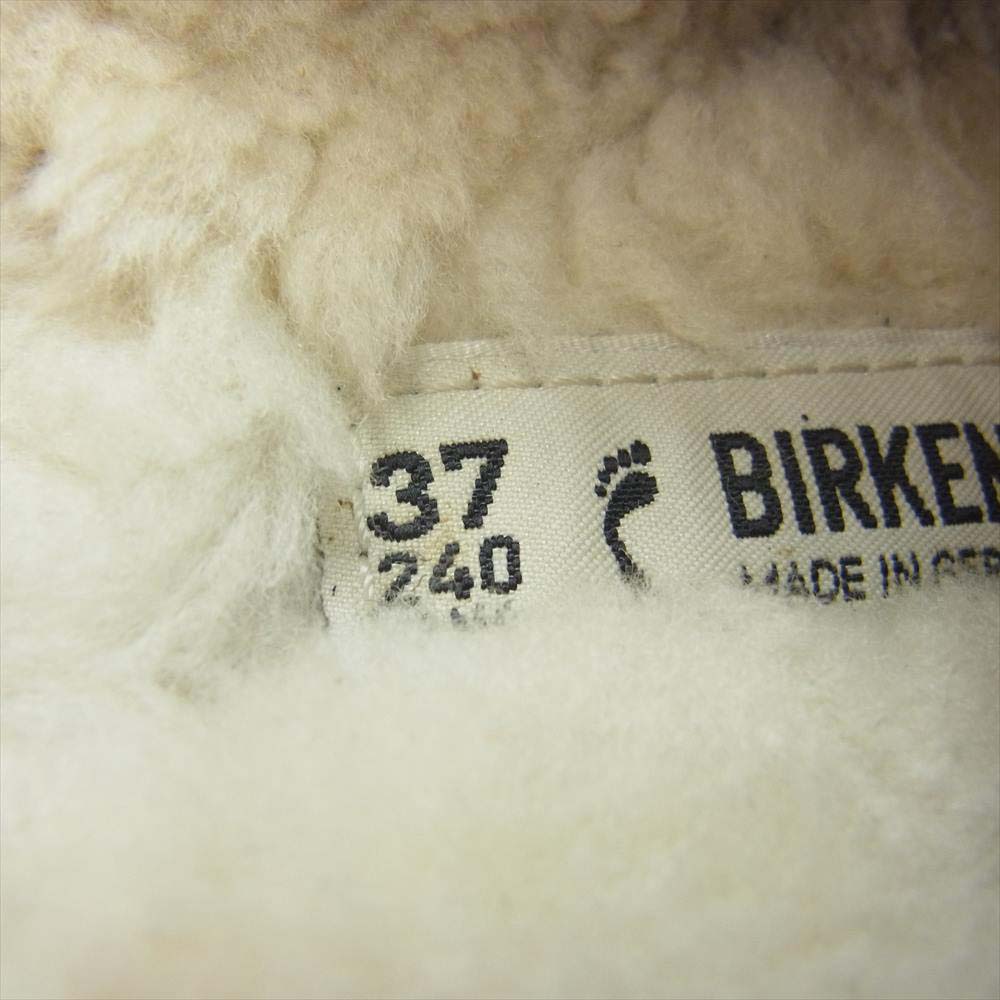 BIRKENSTOCK ビルケンシュトック スエード ボストンファー サンダル ブラウン系 37【中古】