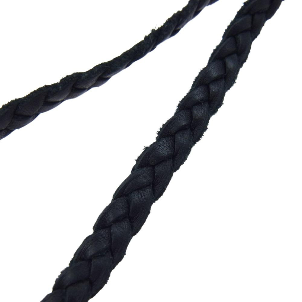 CHROME HEARTS クロムハーツ(原本無) LEATHER BRAID レザー ブレード ネックレス【中古】