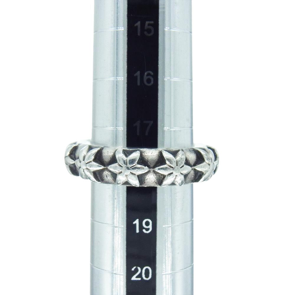 CHROME HEARTS クロムハーツ(原本無) STAR BAND スターバンド リング 18号【中古】