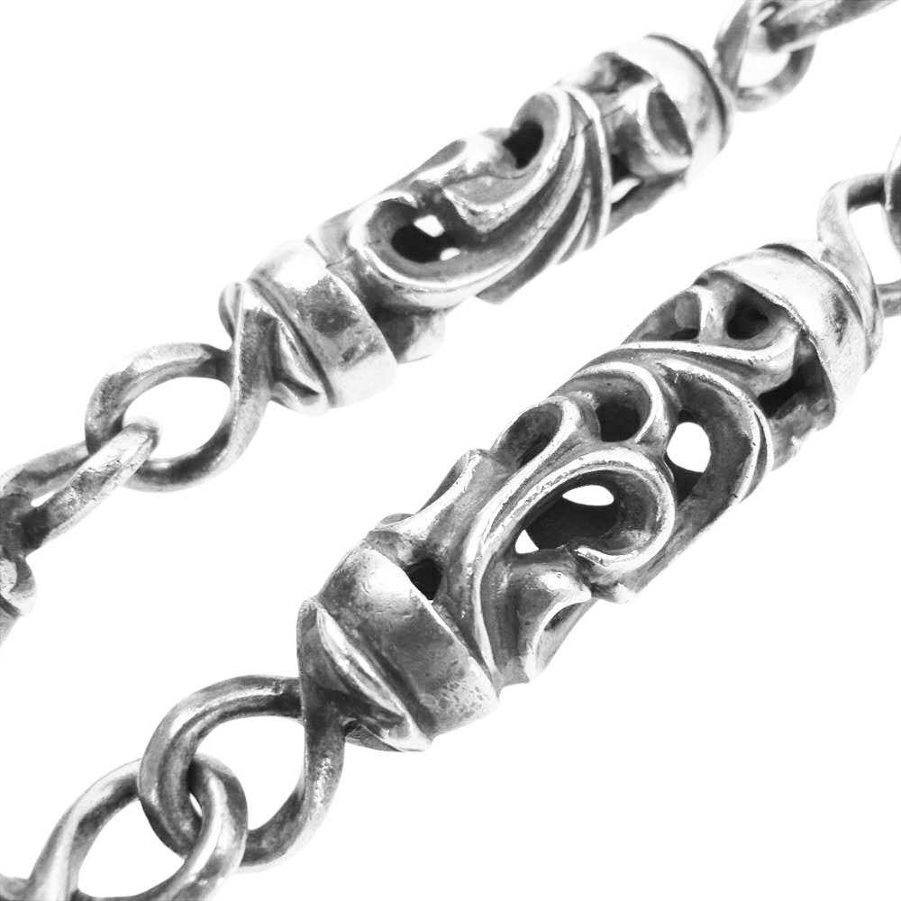 CHROME HEARTS クロムハーツ(原本無) 9LINK ROLLER LONG-T オールド 2クリップ ロング ローラー ウォレットチェーン【中古】