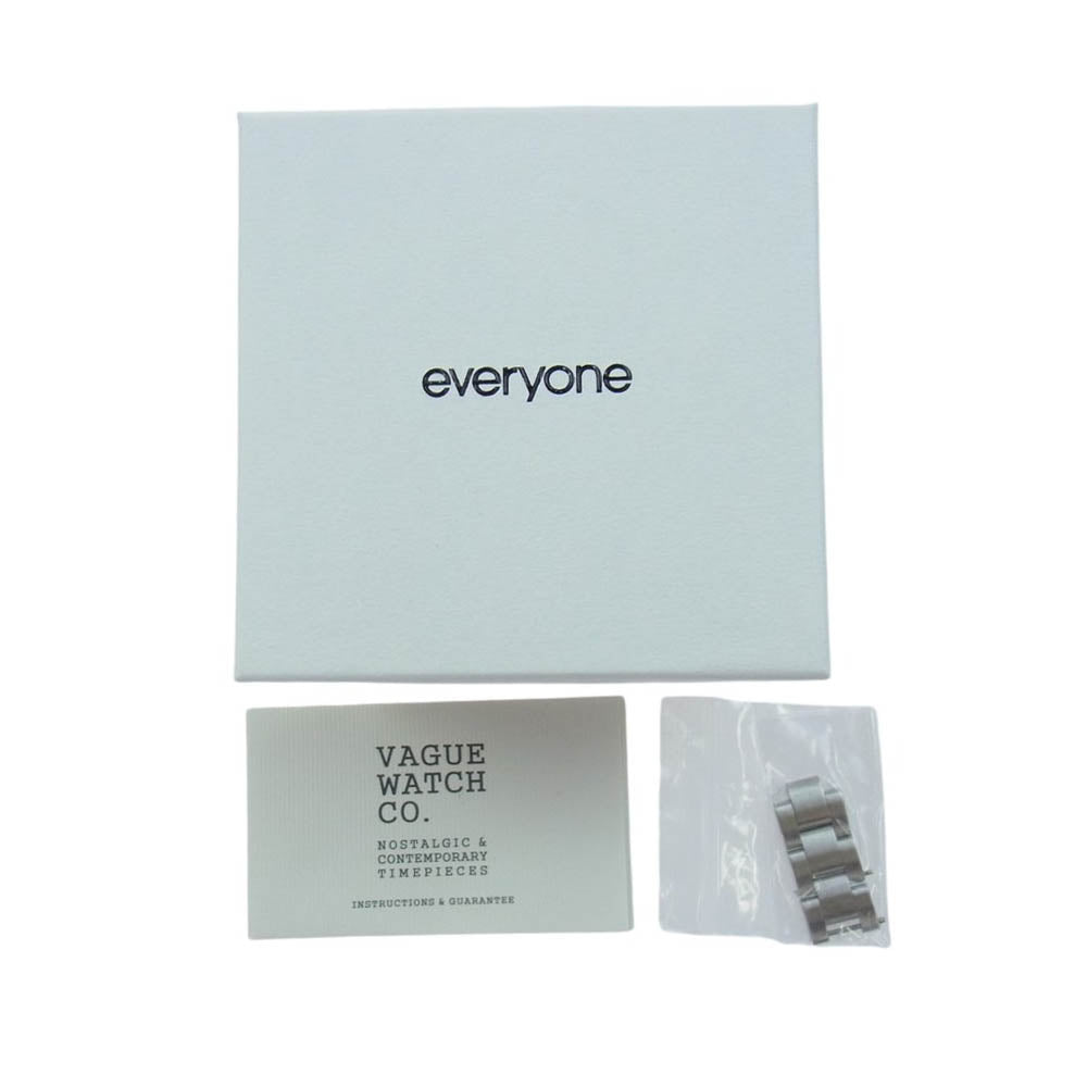 ヴァーグウォッチ 24SS everyone Time Traveler by VAGUE WATCH CO エブリワン タイムトラベラー バイ ヴァーグウォッチ アナログ 自動巻 腕時計 シルバー系【極上美品】【中古】