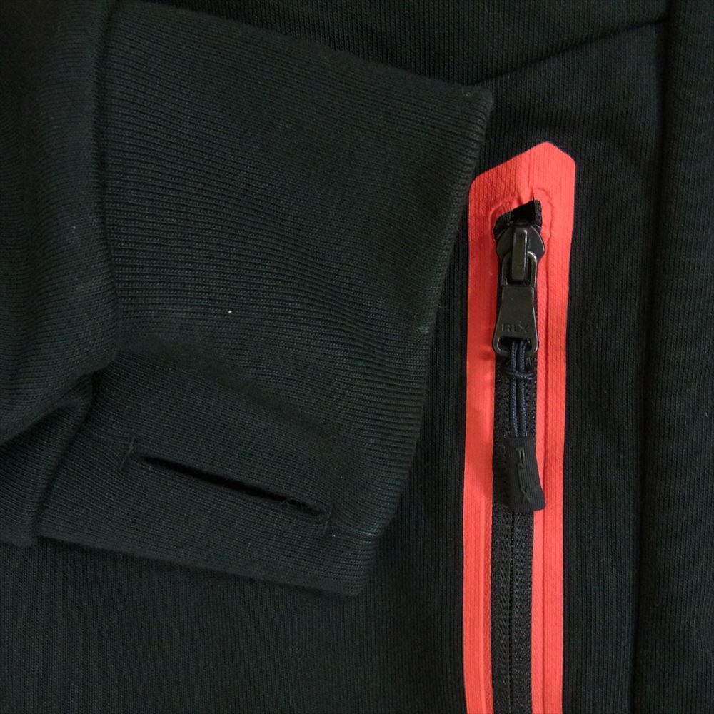 RALPH LAUREN ラルフローレン RLX フルジップ ジップアップ フーディー パーカー ブラック系 XXL【中古】