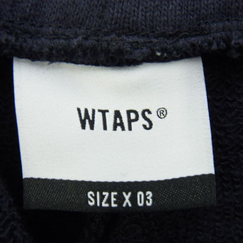 WTAPS ダブルタップス 23SS 231ATDT-CSM04 TROUSERS COTTON.COLLGE トラウザーズ コットン スウェット  パンツ ネイビー ネイビー系 X 03【中古】