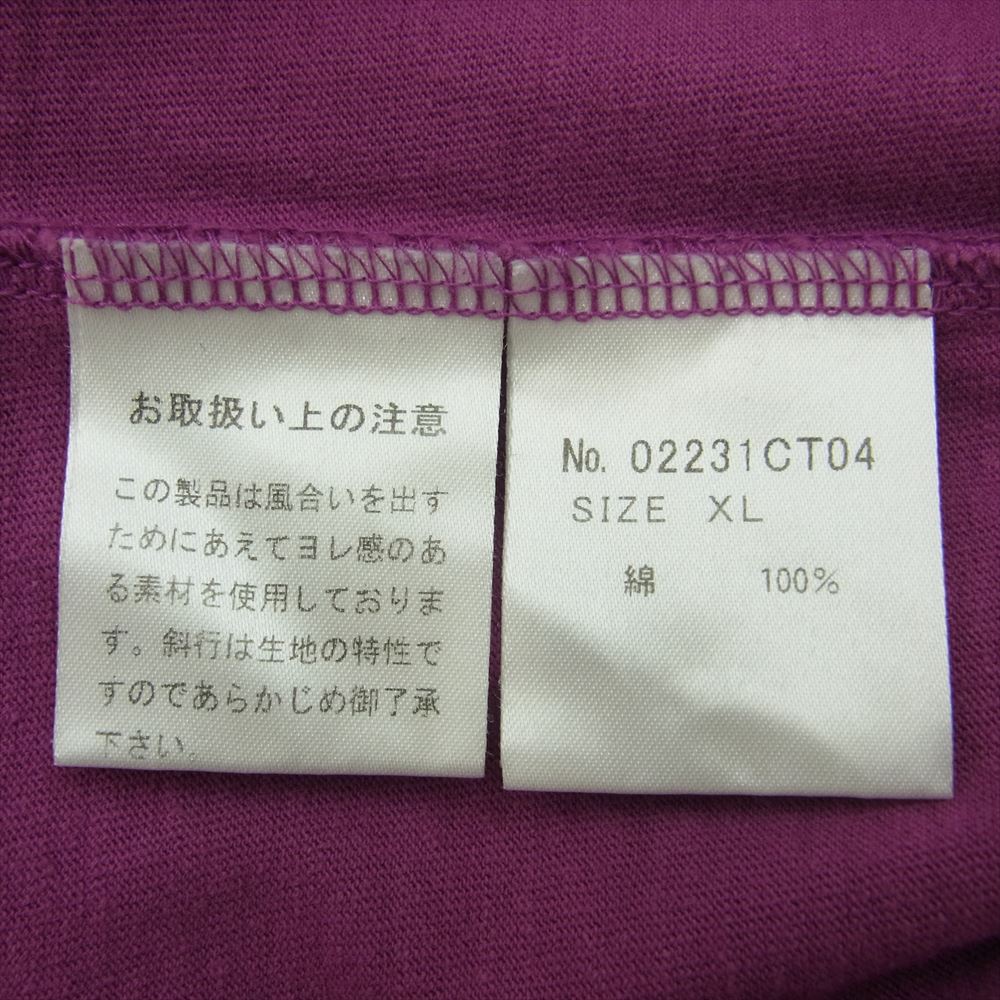 HYSTERIC GLAMOUR ヒステリックグラマー 02231CT04 GOOD VIBRATION Tシャツ パープル系 XL【中古】
