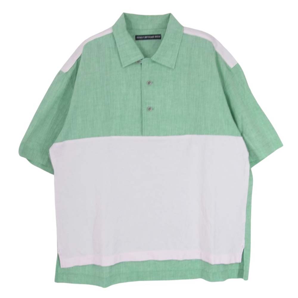 イッセイミヤケ ISSEY MIYAKE 切り替えシャツ 比翼仕立て 長袖 MIYAKE