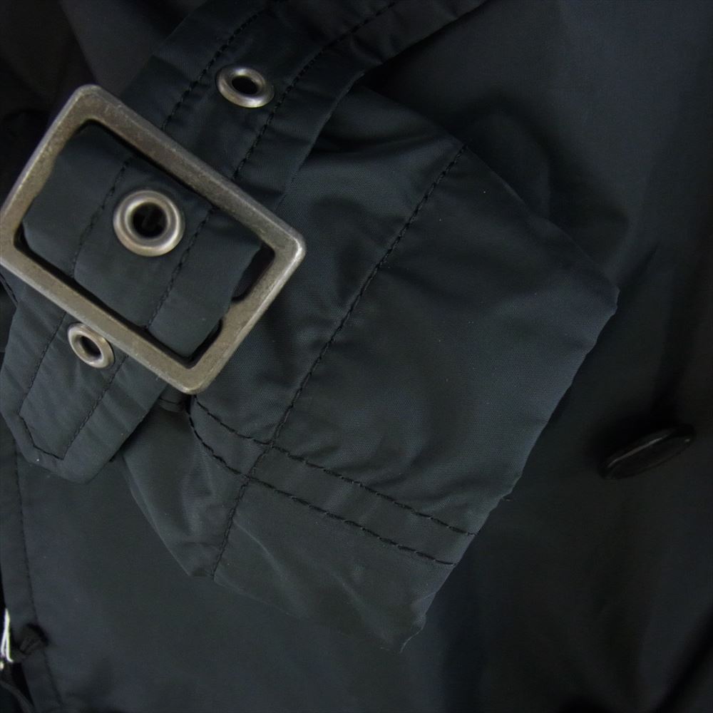 ISSEY MIYAKE イッセイミヤケ ME63FA088 ポリエステル パラシュート ステンカラー コート ブラック系 2【中古】