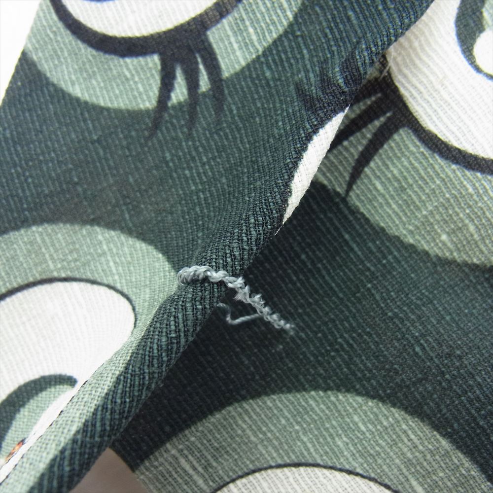 ISSEY MIYAKE イッセイミヤケ MEN メン 村上隆 シルク 総柄 ネクタイ グリーン系【中古】