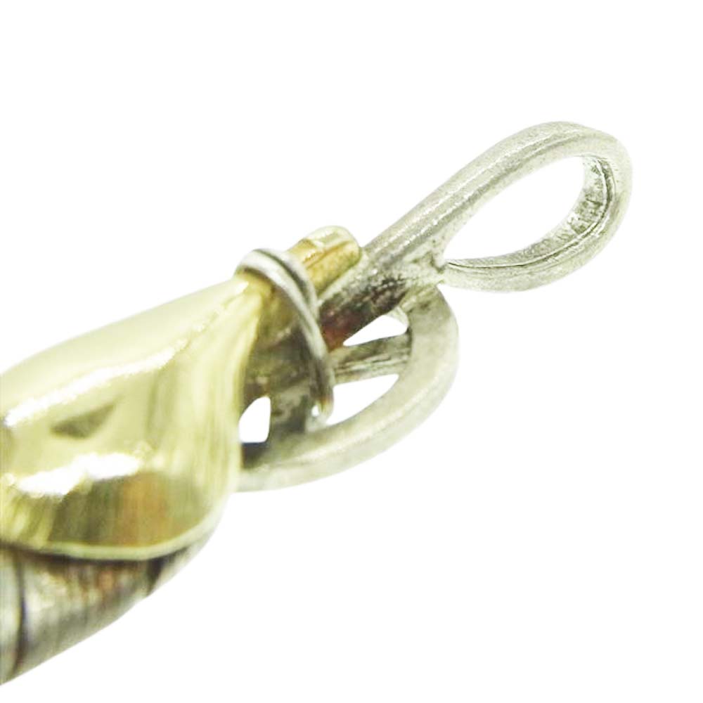 TADY&KING タディアンドキング 金ハートホイール フェザー K18 Lサイズ ペンダント トップ 【中古】