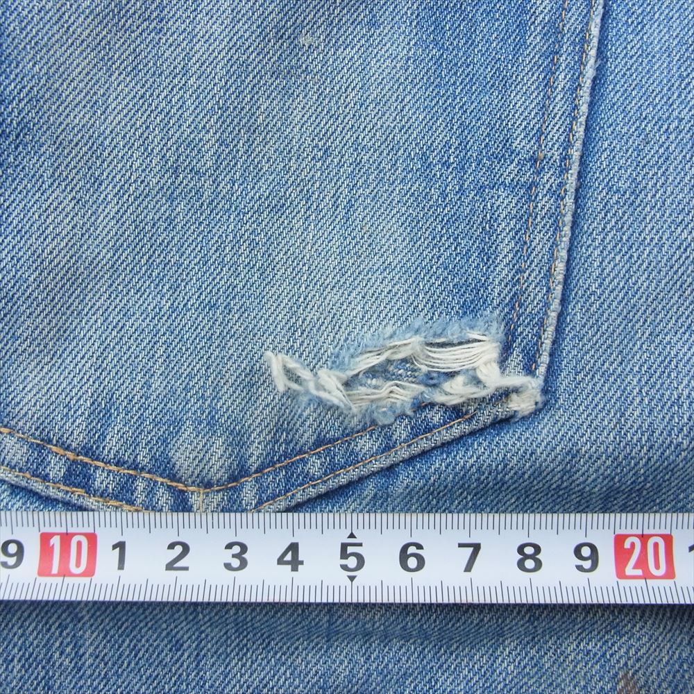 ランチクラフト TALON ジップ ストレート デニム パンツ インディゴブルー系【中古】