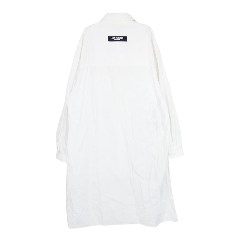 ヨウジヤマモト ホワイトロング長袖シャツ