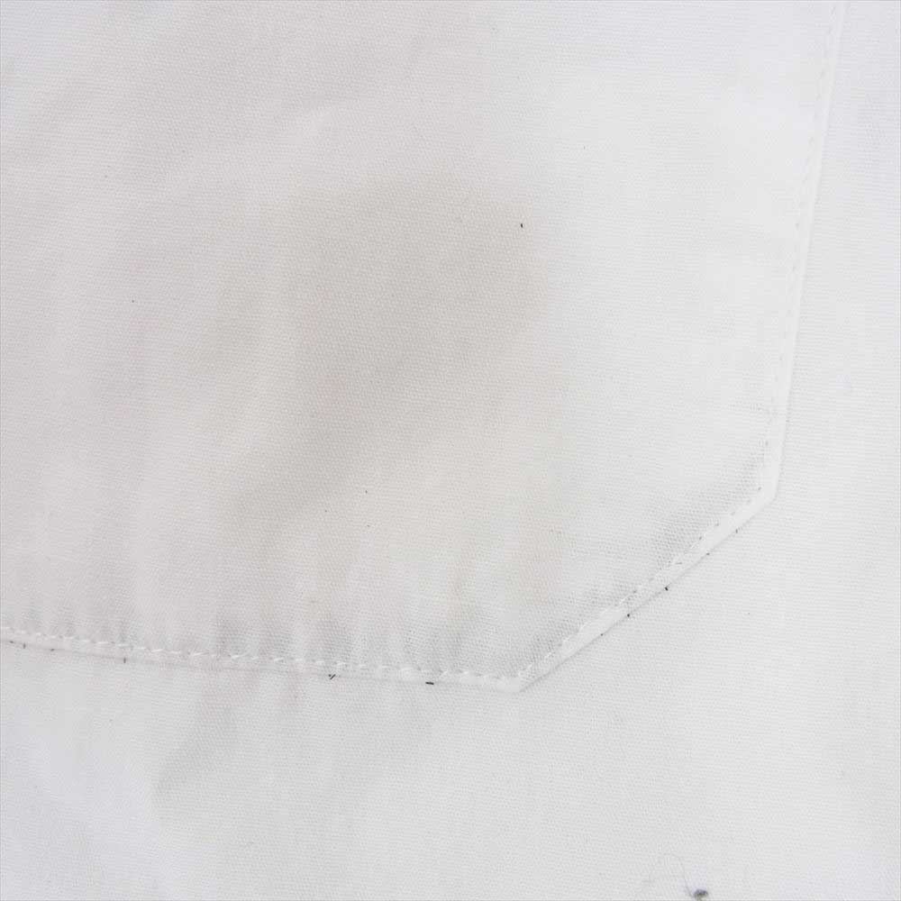 Yohji Yamamoto POUR HOMME ヨウジヤマモトプールオム 17AW HK-B45-027 二枚襟 ロゴ ロング 長袖 シャツ ホワイト系 2【中古】