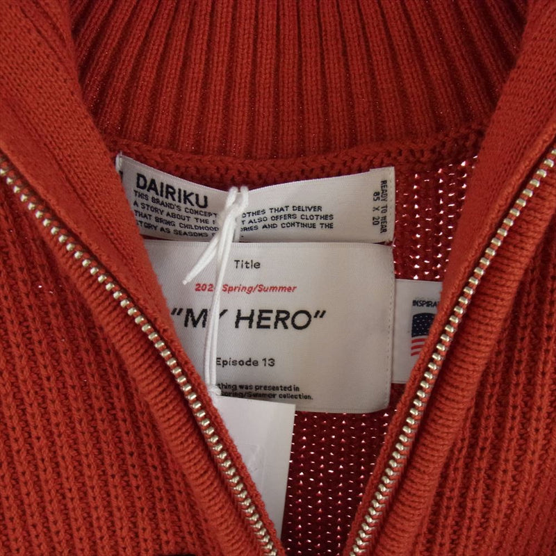 ダイリク 24SS 24SS K-6 HOLLYWOOD DRIVERS KNIT ハリウッド ジップ 
