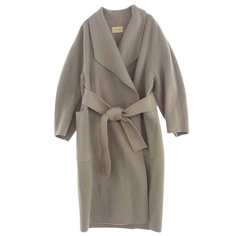 カレンソロジー CL107133ER ストラップ付 ボタンレス ウール コート