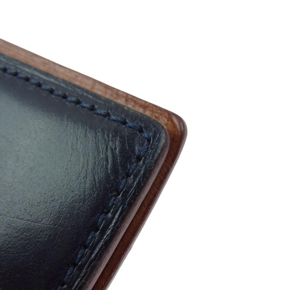 GANZO ガンゾ オールレザー ステーショナリー 手帳カバー ブラック系【中古】