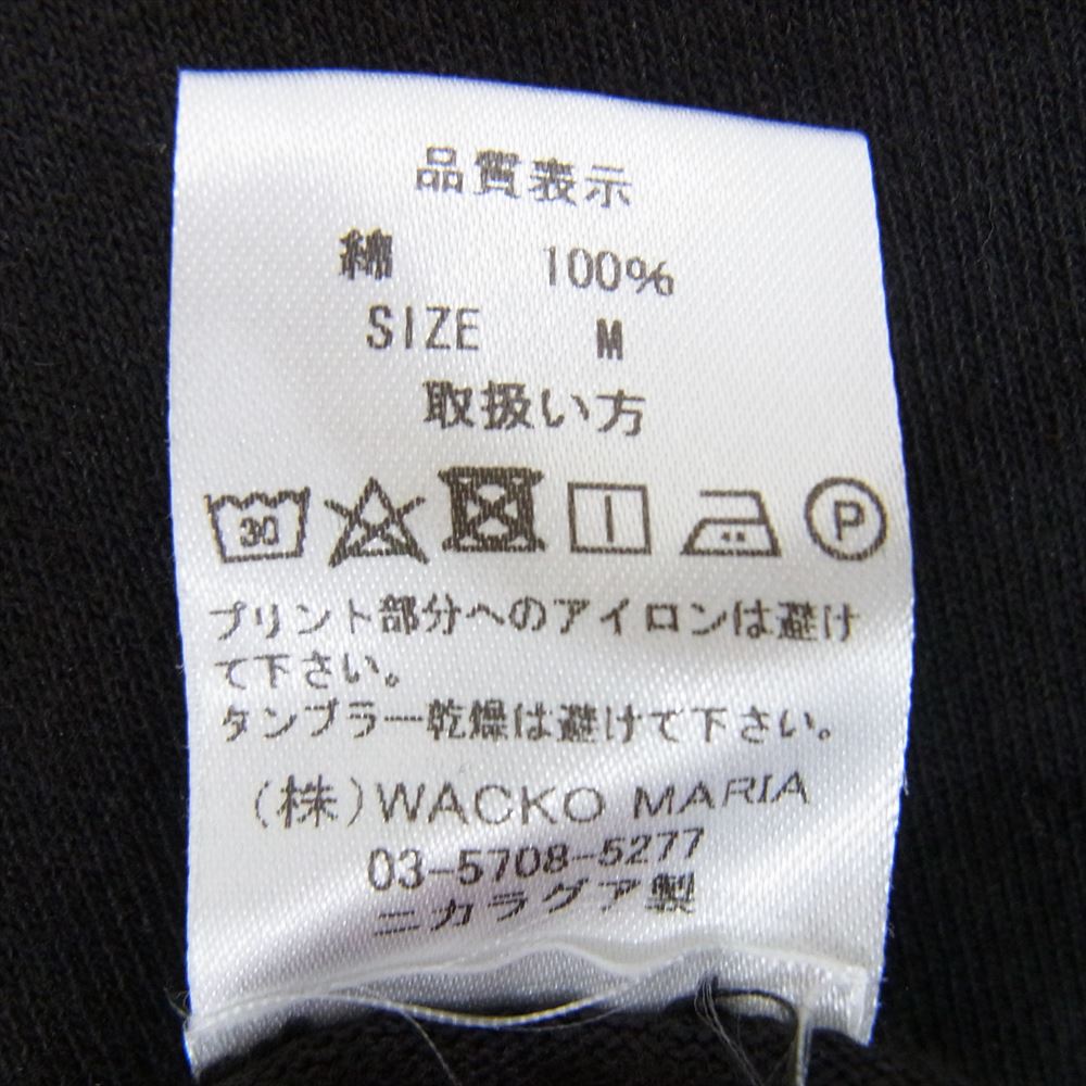 WACKO MARIA ワコマリア 23SS TUPAC-WM-TEE02 2PAC T-SHIRT TYPE-2 フォト プリント Tシャツ 半袖 ブラック系 M【中古】