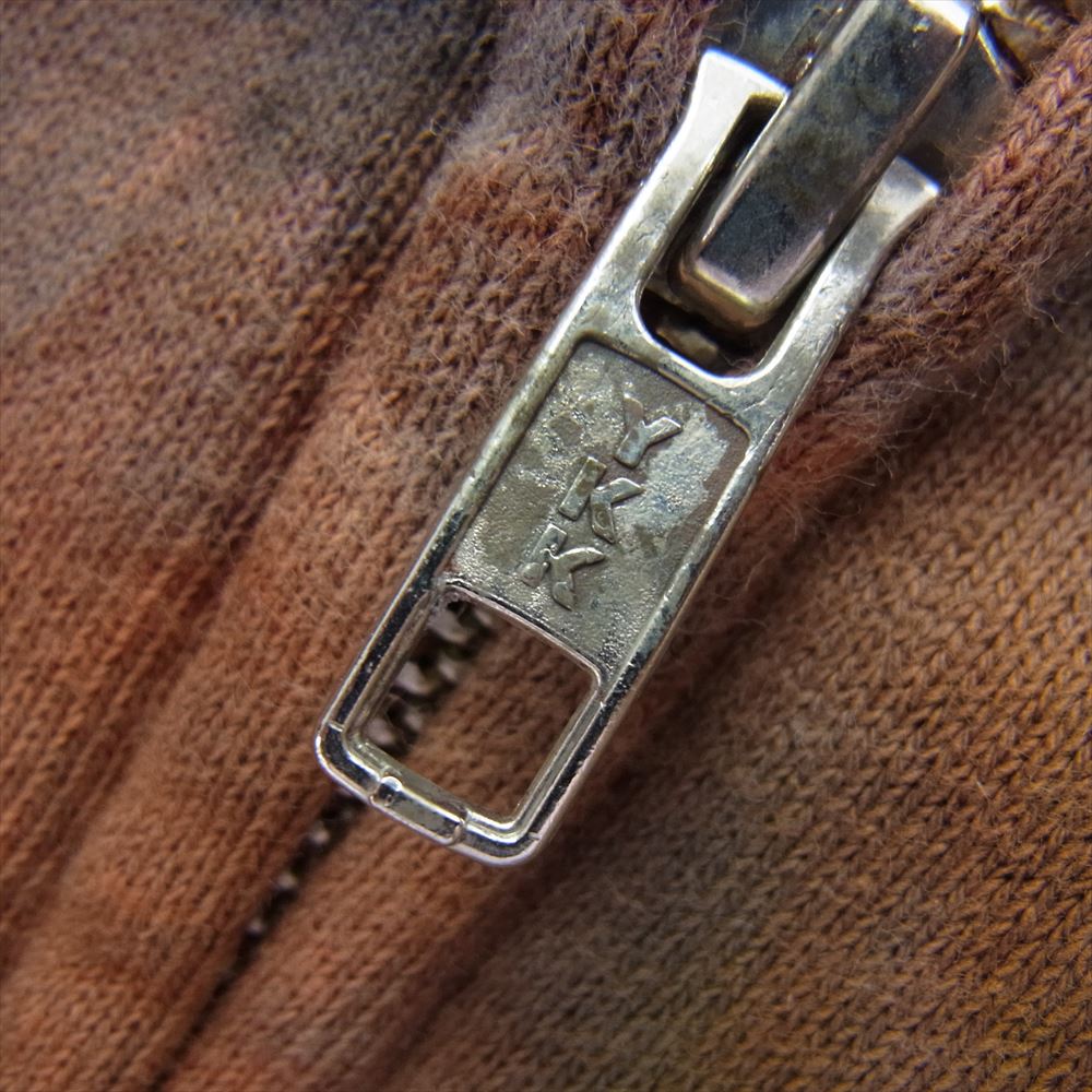 Supreme シュプリーム 24SS Overdyed Small Box Zip Up Hooded Sweatshirt Multicolor タイダイ オーバーダイ スモールボックス ロゴ ワッペン 裏起毛 スウェット ジップパーカー マルチカラー系 M【中古】