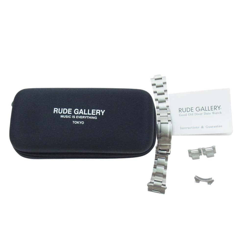 RUDE GALLERY ルードギャラリー GOOD OLD DIVER WATCH LUXES STAINLESS STEEL グッド オールド ダイバーズ ウォッチ ブラック系【中古】