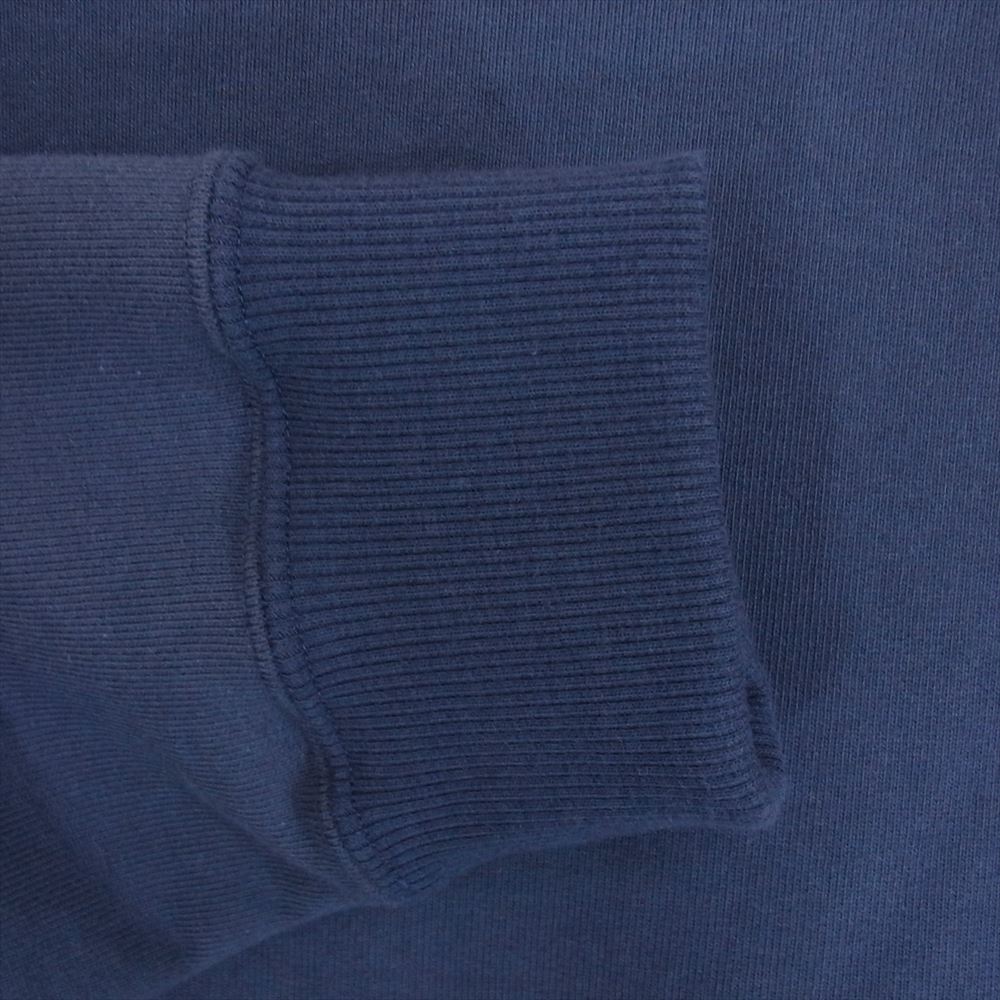クオン 112CS032101 BORO Banded Arm Sleeve Sweatshirt 襤褸 ボロ バンデッド パッチワーク スリーブ スウェット ネイビー系 M【新古品】【未使用】【中古】