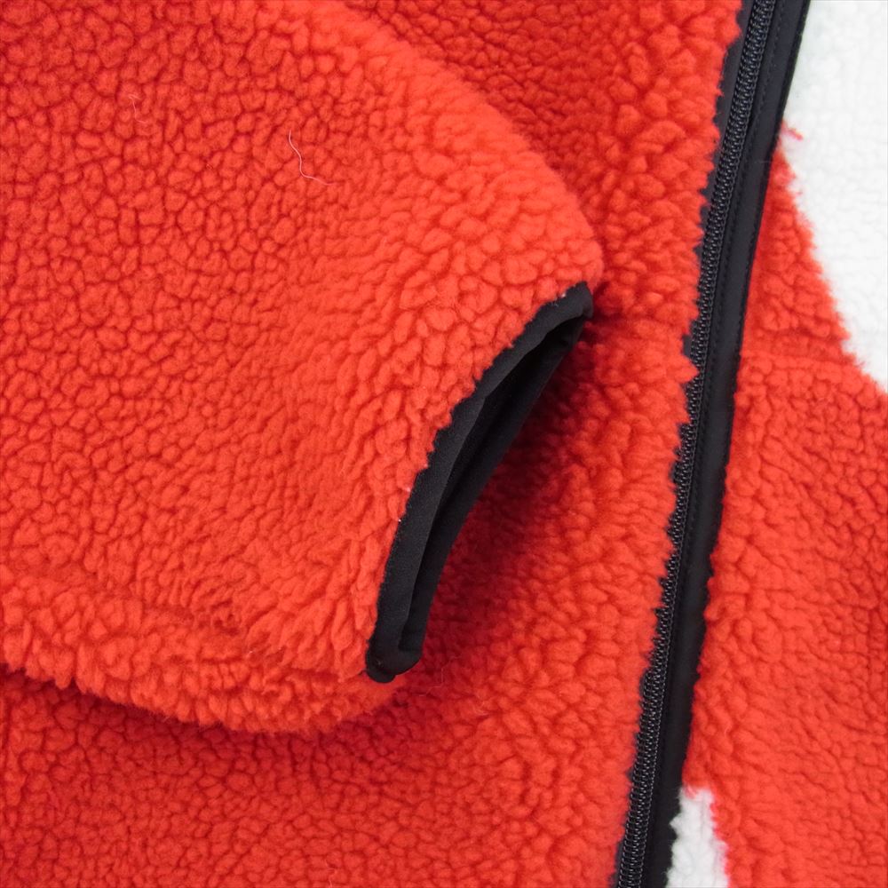 Supreme シュプリーム 20AW NT62004I × THE NORTH FACE S Logo Hooded Fleece Jacket ザノースフェイス エスロゴ フーデッドフリースジャケット レッド系 XL【中古】