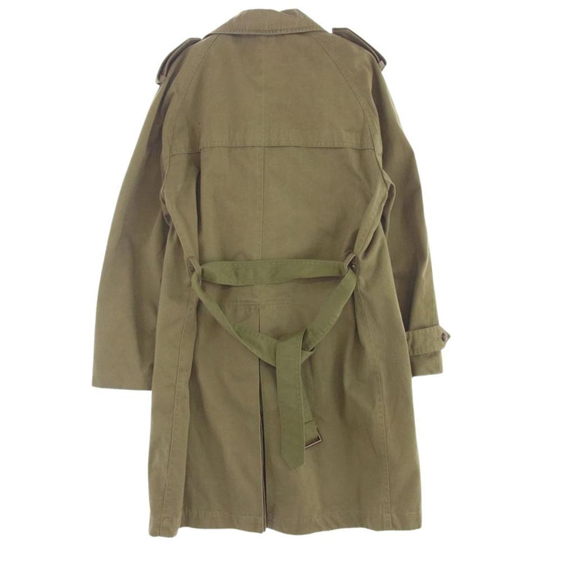 ヴィンテージ 実物 スペイン軍 トレンチコート カーキ系【中古