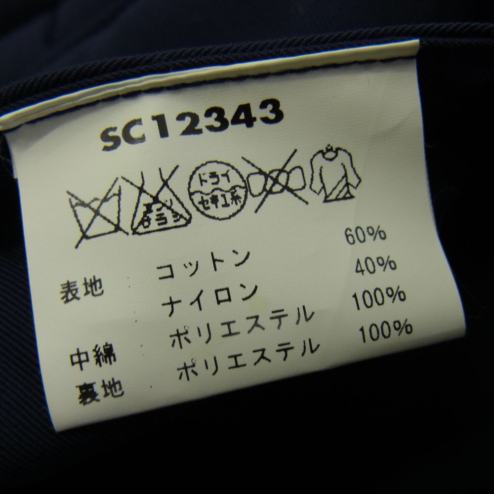 SUGAR CANE シュガーケーン SC12343 60 40 クロス 中綿 パディング ベスト ネイビー系 レッド系 M【中古】