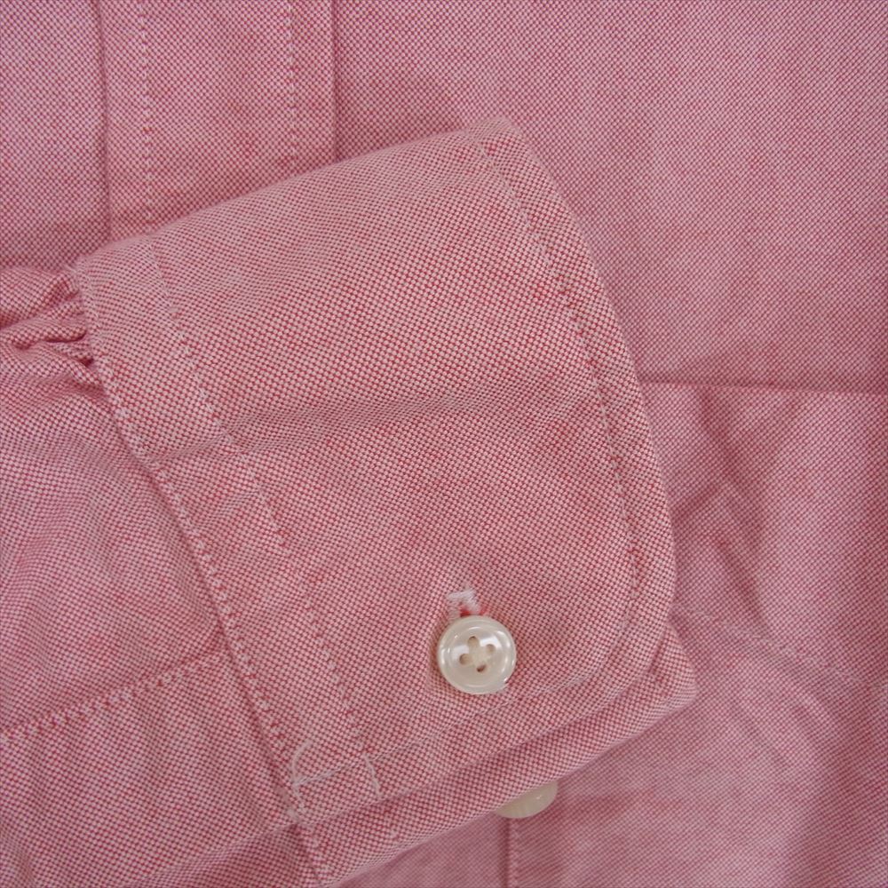 SUGAR CANE シュガーケーン USA製 長袖 ボタン ダウン シャツ ピンク系 M【中古】