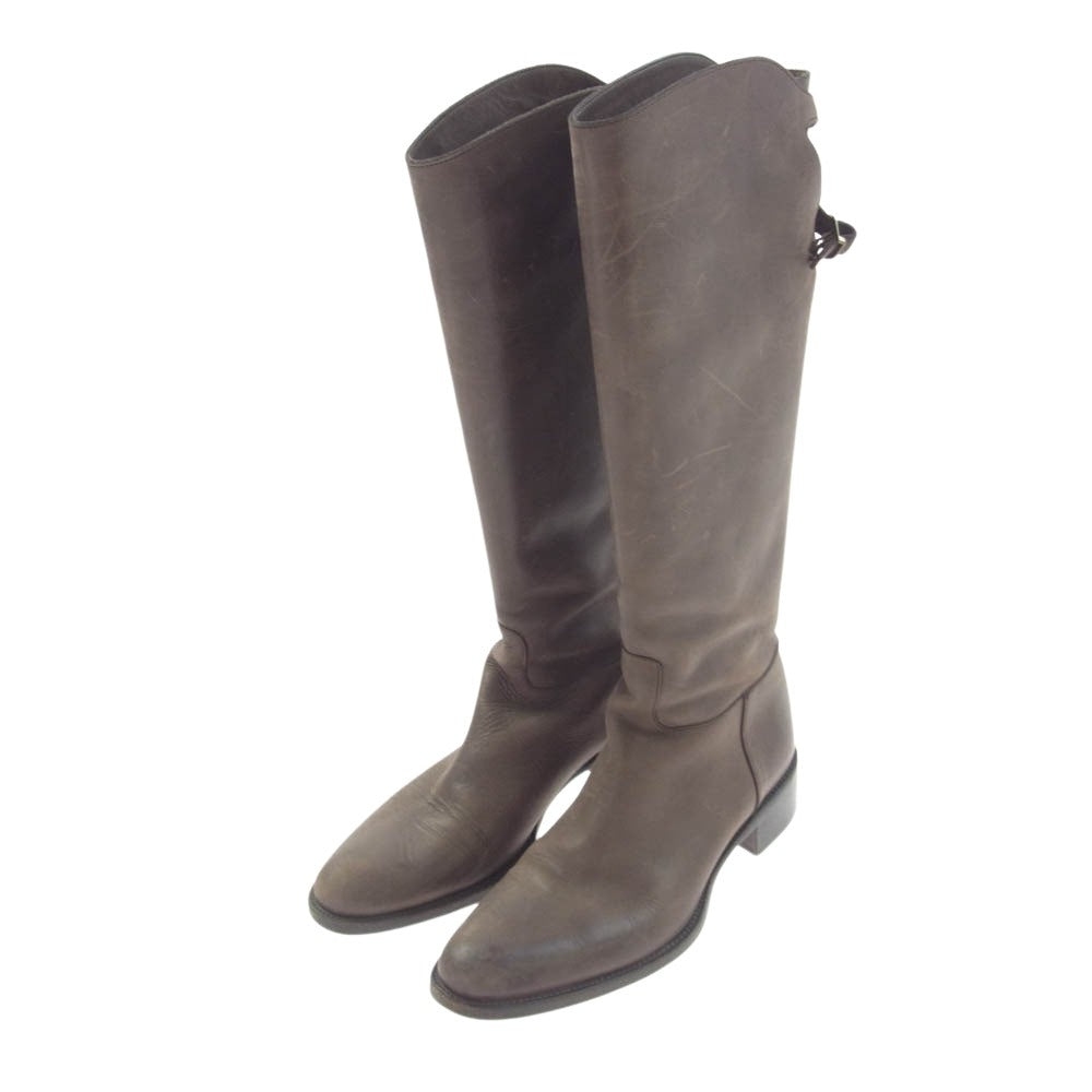 極美品 SARTORE クロスストラップ バックジップ ロング ブーツ SARTORE