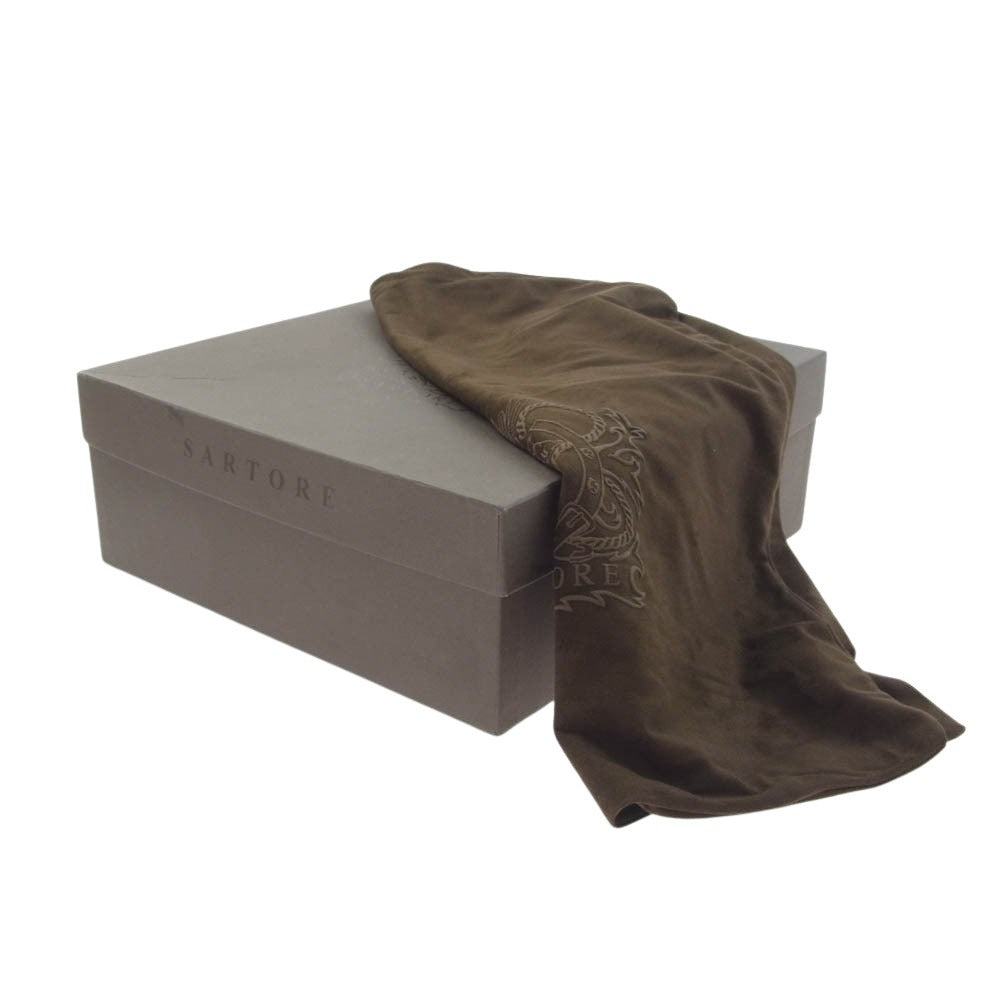 サルトル イタリア製 ビット ヒール ブーツ ブラック系 37【中古】