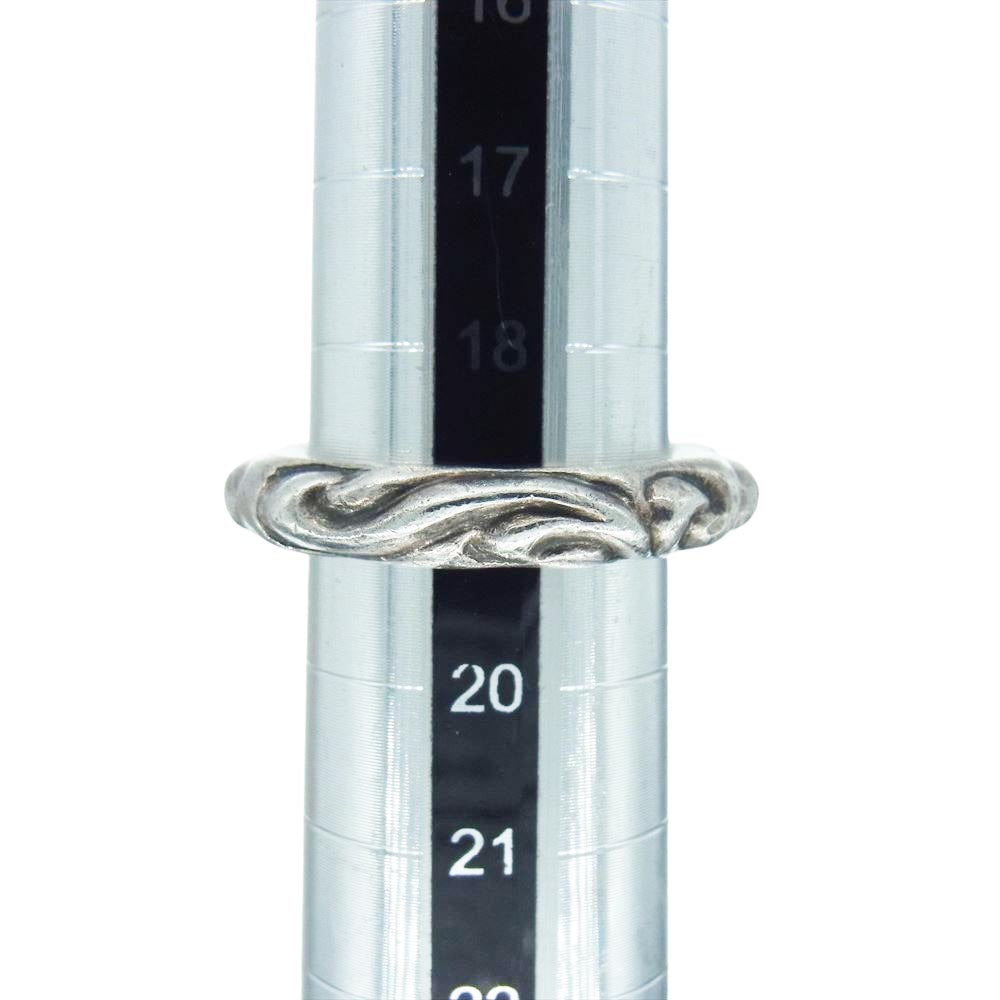 CHROME HEARTS クロムハーツ(原本無) SCRL BAND スクロール バンド リング シルバー系 19号【中古】