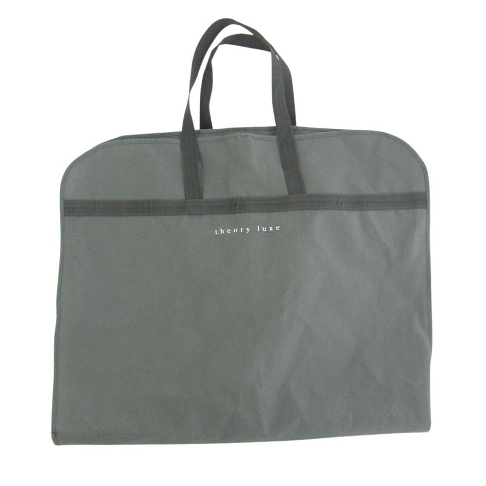 theory セオリー 03-9904120 theory luxe セオリーリュクス ノーカラー ジャケット セットアップ スーツ ブラック系 38【中古】