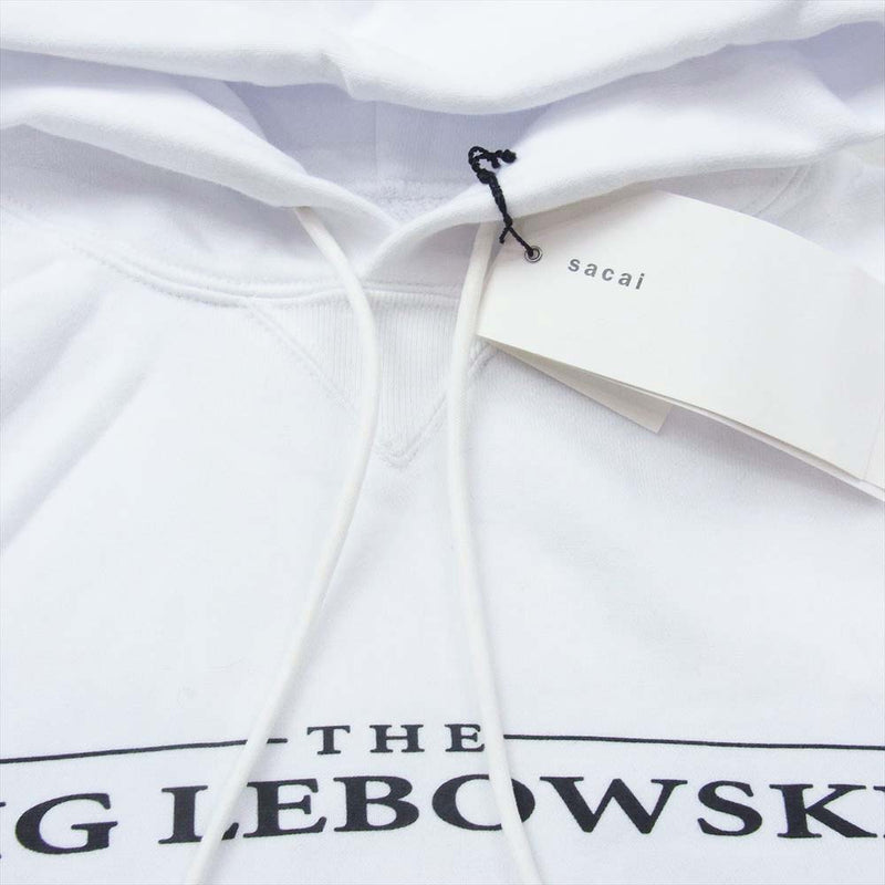 Sacai サカイ 20SS 20-0054S THE BIG LEBOWSKI HOODIE ビッグリボウスキ スウェット パーカー ホワイト  ホワイト系 2【中古】