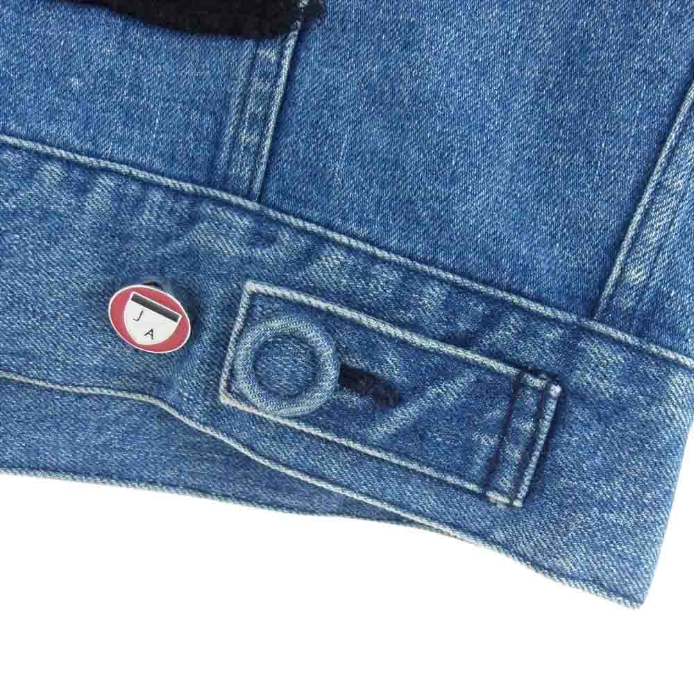 アンブッシュ julien david ジュリアン デイヴィッド ロゴ 刺繍 デニム ジャケット Gジャン インディゴブルー系 S【中古】