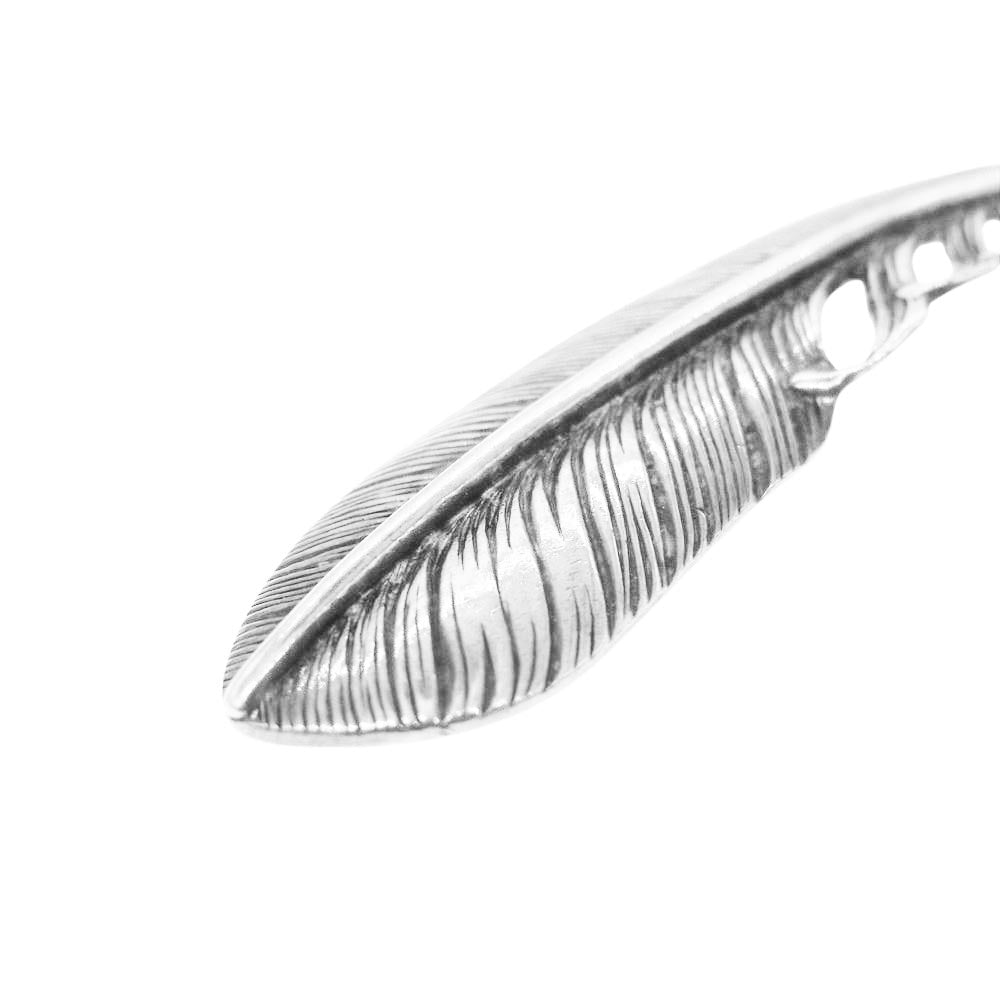 WINGROCK ウィングロック F-2 右向き プレーン SVフェザー L ネックレス ペンダント トップ シルバー系【中古】